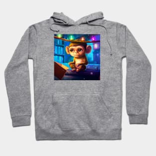 Cute Monkey Drawing Hoodie